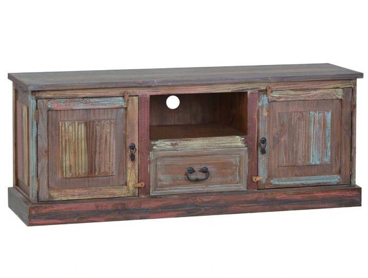 Lowboard Cancun klein Massivholz Pinie Shabby Chic Mexiko Möbel Mexikanisch von MIAMÖBEL