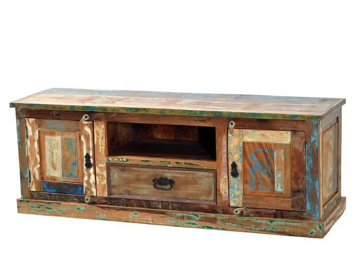 Lowboard 'Seaside' Massivholz Recycletes Holz Shabby Chic Indien Indisch von MIAMÖBEL