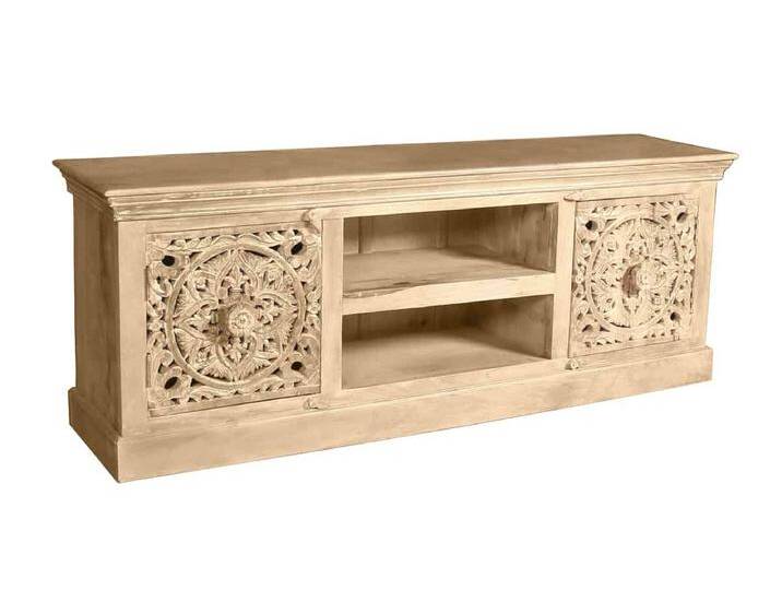 Lowboard 'Varanasi' Massivholz Mango Modern Indien Indisch Lowboard 'Varanasi' Massivholz Mango Modern Indien Indisch von MIAMÖBEL