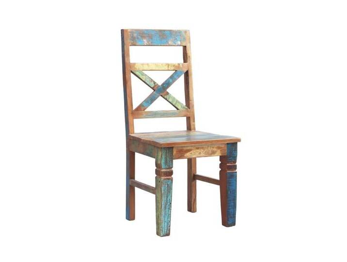 Stuhl 'Seaside', 2er-Set Massivholz Recycletes Holz Shabby Chic Indien Indisch von MIAMÖBEL