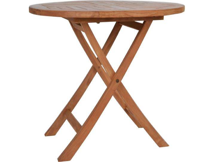 Teak Klapptisch rund Massivholz Teak Modern Teak Klapptisch rund Massivholz Teak Modern von MIAMÖBEL