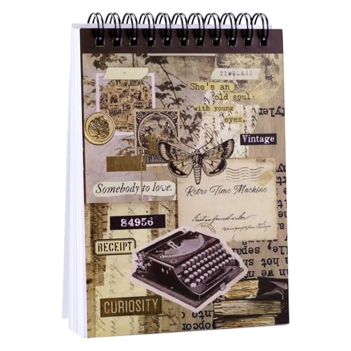 MIANRUII 50 Blatt Scrapbook Sticker Buch Aufkleber Buch Dekorative Aufkleber Braun Serie Design Washi Vintage Aufkleber Für Notizblock Scrapbook Kalender DIY Geschenke von MIANRUII