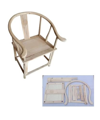 Chinesischer Longevity Sessel, handmontierte Stühle, Esszimmerstühle, chinesischer Sessel im Ming-Stil, quadratischer Sessel im chinesischen Stil der Ming- und Qing-Dynastien (komplett montiert) von MIANZHI