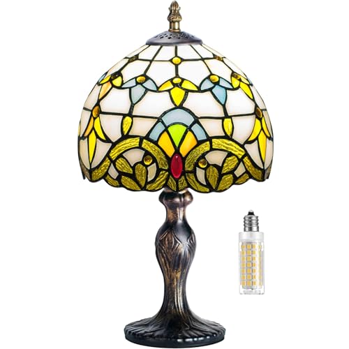 MIAOKE Tiffany Style Tischlampe, VintageTischlampe Handcraft Glasmalerei Lampenschirm Tischlampen für Schlafzimmer Nachttischlampe Arbeitszimmer Office MIAOKE Tiffany Style Tischlampe, VintageTischlampe Handcraft Glasmalerei Lampenschirm Tischlampen für Schlafzimmer Nachttischlampe Arbeitszimmer Office von MIAOKE