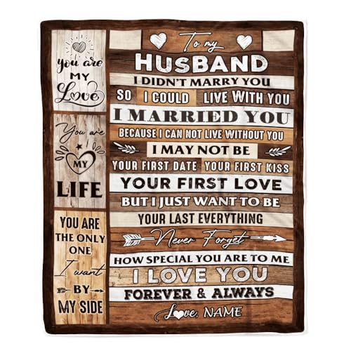 MIAOMANSENSTORE Personalisiert für Meinen Mann Decke von Frau Holz Du bist Meine Liebe Mein Leben Ehemann Jahrestag Hochzeit Valentinstag Weihnachten Fleece Decke MIAOMANSENSTORE Personalisiert für Meinen Mann Decke von Frau Holz Du bist Meine Liebe Mein Leben Ehemann Jahrestag Hochzeit Valentinstag Weihnachten Fleece Decke von MIAOMANSENSTORE