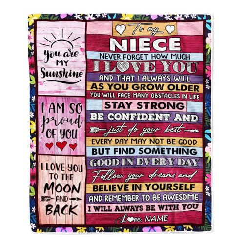 MIAOMANSENSTORE Personalisiert für Meinen Neffen Decke von Tante Onkel Wood You Are My Sunshine I Love You Neffe Geburtstag Abschluss Weihnachten Personalisierte Bett Fleece Decke von MIAOMANSENSTORE