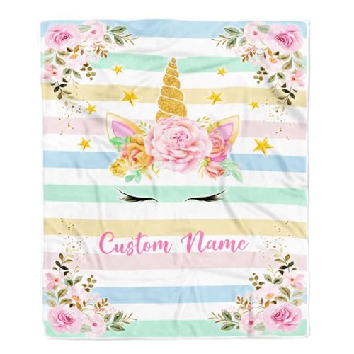 MIAOMANSENSTORE Personalisierte Decke mit Namen für Mädchen Unicron Mädchen Blumenkind Kinder Tochter Enkelin Nichte Geburtstag Personalisierte Weihnachtsfleecedecke MIAOMANSENSTORE Personalisierte Decke mit Namen für Mädchen Unicron Mädchen Blumenkind Kinder Tochter Enkelin Nichte Geburtstag Personalisierte Weihnachtsfleecedecke von MIAOMANSENSTORE