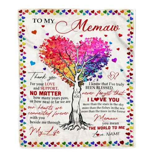 MIAOMANSENSTORE Personalisierte Memaw Decke von Enkelkindern Niemals vergessen, DASS ich Dich Liebe Du bedeutest Mir die Welt Memaw Geburtstag Muttertag Weihnachten Fleecedecke MIAOMANSENSTORE Personalisierte Memaw Decke von Enkelkindern Niemals vergessen, DASS ich Dich Liebe Du bedeutest Mir die Welt Memaw Geburtstag Muttertag Weihnachten Fleecedecke von MIAOMANSENSTORE