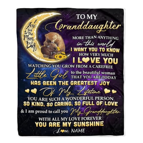 Personalisierte Decke für Meine Enkelin von Oma Nana Positive Energie Ermutigen Sie mutigen kleinen Bären Geburtstag Weihnachten Personalisierte Fleecedecke Personalisierte Decke für Meine Enkelin von Oma Nana Positive Energie Ermutigen Sie mutigen kleinen Bären Geburtstag Weihnachten Personalisierte Fleecedecke von MIAOMANSENSTORE