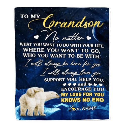 Personalisierte Decke für Meinen Enkel von Oma Opa Eisbär Ich werde Dich Immer lieben Enkel Geburtstag Abschluss Weihnachten Personalisierte Bett Fleecedecke Personalisierte Decke für Meinen Enkel von Oma Opa Eisbär Ich werde Dich Immer lieben Enkel Geburtstag Abschluss Weihnachten Personalisierte Bett Fleecedecke von MIAOMANSENSTORE