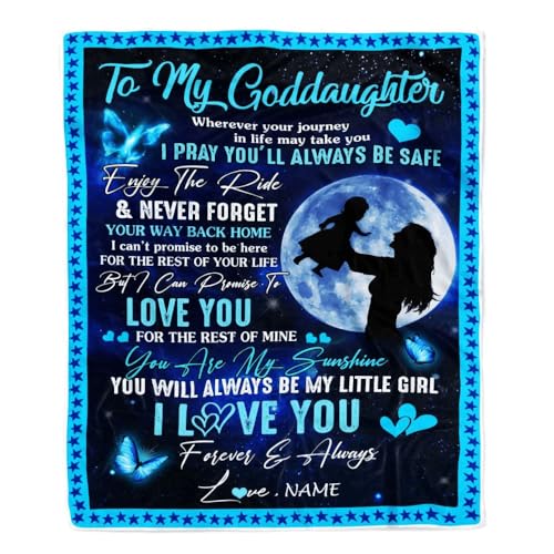 Personalisierte Decke für meine Patentochter von der Patentante, wohin auch immer Ihre Reise geht, meine kleine Patentochter, Geburtstag, Abschluss, Weihnachten, personalisierte Fleecedecke Personalisierte Decke für meine Patentochter von der Patentante, wohin auch immer Ihre Reise geht, meine kleine Patentochter, Geburtstag, Abschluss, Weihnachten, personalisierte Fleecedecke von MIAOMANSENSTORE