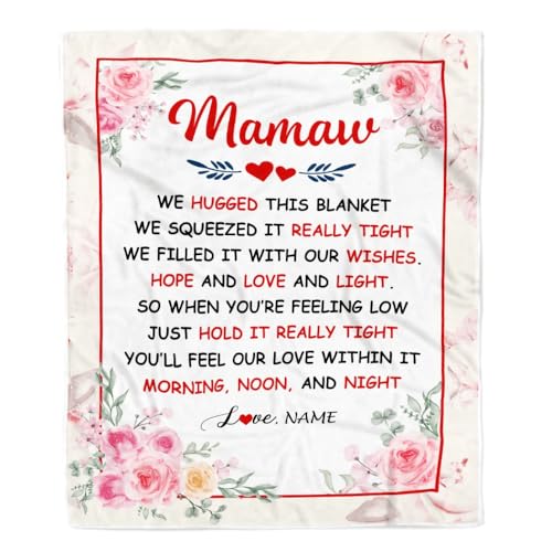 Personalisierte Mamaw Decke von Enkelkindern Enkelin Enkel Wir umarmten Diese Decke Floral Mamaw Geburtstag Muttertag Weihnachten Personalisierte Fleecedecke Personalisierte Mamaw Decke von Enkelkindern Enkelin Enkel Wir umarmten Diese Decke Floral Mamaw Geburtstag Muttertag Weihnachten Personalisierte Fleecedecke von MIAOMANSENSTORE