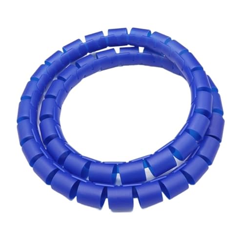 Spiral Wickeln 1 Meter 3 Meter Pipe Cover Protection Tube 8mm 10mm Inside Diameter Spiral Wrap Winding Cable Wire Protector Line Organizer Schlauch Abdeckung(Color:Blue,Size:8MM 3 Meters) von MIAOSHE