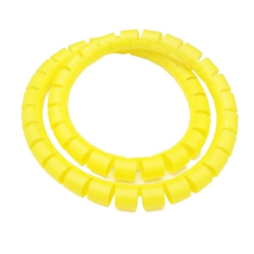 Spiral Wickeln 1 Meter 3 Meter Pipe Cover Protection Tube 8mm 10mm Inside Diameter Spiral Wrap Winding Cable Wire Protector Line Organizer Schlauch Abdeckung(Color:Yellow,Size:8MM 1 Meter) von MIAOSHE