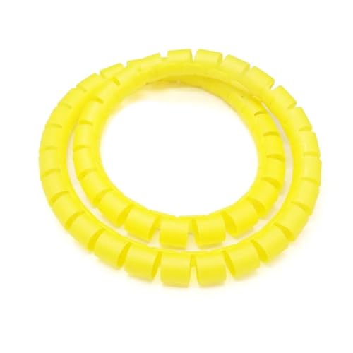 Spiral Wickeln 1 Meter 5 Meter 10 Meter Line Pipe Protection Spiral Wrap Cable Winding Cover Protector Tube Wire Organizer 25mm 30mm Schlauch Abdeckung(Color:Yellow,Size:ID 25mm 1 Meter) von MIAOSHE