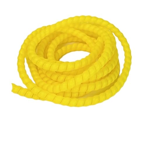 Spiral Wickeln 1 Meter Cable Sleeve Spiral Wrap 8mm 20mm 35mm 42mm Cable Organizer Flexible Line Wire Pipe Protector Winding Cover Tube Schlauch Abdeckung(Color:Yellow,Size:42mm) von MIAOSHE