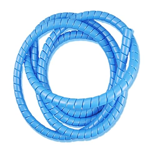 Spiral Wickeln 2 Meter Pipe Wire Protective Sleeve 8mm 10mm 12mm 14mm 16mm Spiral Wrap Sleeving Tube Flame Retardant Cable Sleeves Band Winding Schlauch Abdeckung(Color:Blue,Size:12mm inside diameter) von MIAOSHE