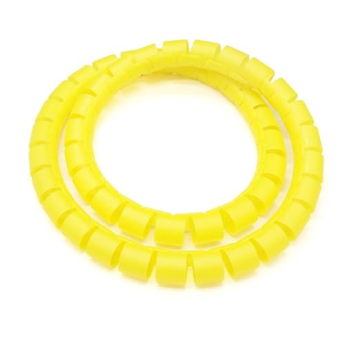 Spiral Wickeln 3 Meters 5 Meters 8mm to 25mm Line Protection Organizer Pipe Protector Wrap Spiral Winding Cable Wire Cover Tube Schlauch Abdeckung(Color:Yellow,Size:8mm 5 Meters) von MIAOSHE