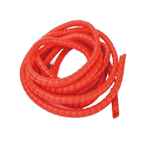 Spiral Wickeln 5 Meter Spiral Winding Pipe Sleeve 8mm to 32mm Wire Organizer Wrap Colorful Tube Flame Retardant Casing Cable Sleeves Schlauch Abdeckung(Color:Red,Size:25mm inside diameter) von MIAOSHE