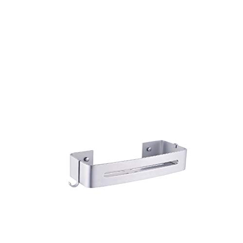 MIAOXIAO Duschablage Wand Badezimmer Dusche Regal Aluminium Duschregal Küchen Lagerung Regal Zweiwege-Installation mit Oder Ohne Bohren,Silber von MIAOXIAO