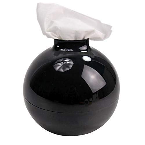 MIAOXIAO Kosmetiktücherbox Taschentuchspender Modernen Sphärische Look Papiertücher Box für Hygienepapier Praktische aus Kunststoff, für Badezimmer Oder Büro,Schwarz MIAOXIAO Kosmetiktücherbox Taschentuchspender Modernen Sphärische Look Papiertücher Box für Hygienepapier Praktische aus Kunststoff, für Badezimmer Oder Büro,Schwarz von MIAOXIAO