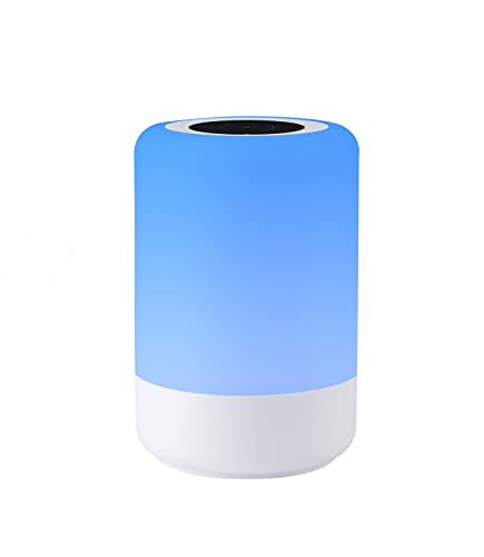 MIAROZ LED Nachttischlampe, Stufenloses Dimmbar Tischlampe RGB Licht, Berührungssensitives Nachtlicht für Schlafzimmer Wohnzimmer und Büro von MIAROZ