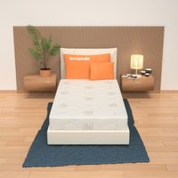 Matratze 90x200 17 cm - Memory Foam, Abziehbar, Bezug aus Aloe Vera Baldo von MIASUITE