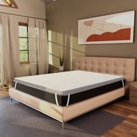 Topper 80x190 cm Memory Schaum - Höhe 5 cm, mit differenzierter Unterstützung, abnehmbar One H5 von MIASUITE