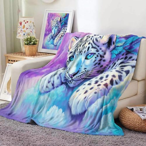 3D Drucken Ölgemälde Kuscheldecke Flanell Decke, Wolken Schneeleopard Mikrofaser Flauschig Weich Warm Regenbögen Sofadecke, Kind Erwachsene Schlafzimmer Camping Decke 200x220cm 3D Drucken Ölgemälde Kuscheldecke Flanell Decke, Wolken Schneeleopard Mikrofaser Flauschig Weich Warm Regenbögen Sofadecke, Kind Erwachsene Schlafzimmer Camping Decke 200x220cm von MIATCENRT