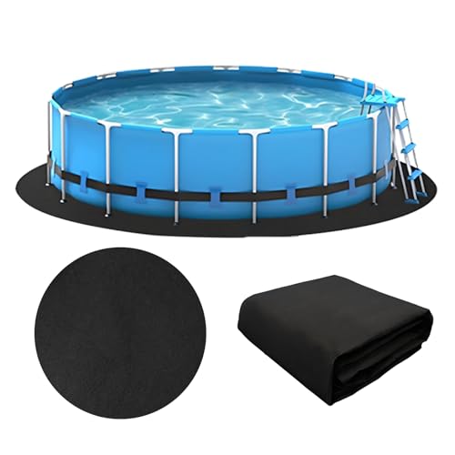MIATTCLD Bodenplane für Pools Poolmatten Rund, Schutzboden Poolunterlage Pool Unterlage Bodenschutzplane Swimmingpool Unterlegmatte Für Whirlpools Pool Outdoor (4.6M) von MIATTCLD