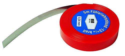 MIB Rolle Fühler-Lehrenband 5m Fühlerlehre Abstandslehre Fühllehre zur AUSWAHL: 0,20 mm von MIB