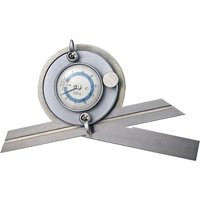 Univ.-Winkelmesser inox mit Meßuhrablesung Schiene 300 mm von MIB