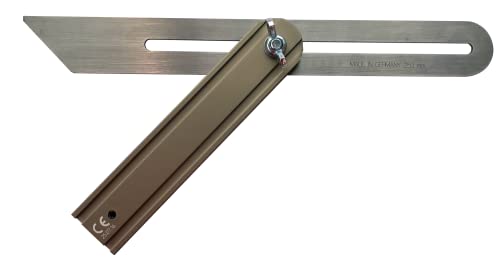 MIB Winkel-Schmiege Stellwinkel Winkelmesser Alugriff zwei Längen zur AUSWAHL: 250 mm von MIB