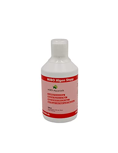 MIBO Algenstopp Algenvernichter 500 ml Flasche ausreichend für 5.000 L Neue Rezeptur ohne Kupfer größere Reichweite!! von MIBO-Aquaristik