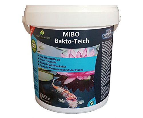 MIBO Bakto Teich 1kg Teichpflege Wasseraufbereiter Schlammabbau Filteraktivator 1kg ausreichend für 30.000 Liter MIBO Bakto Teich 1kg Teichpflege Wasseraufbereiter Schlammabbau Filteraktivator 1kg ausreichend für 30.000 Liter von MIBO-Aquaristik
