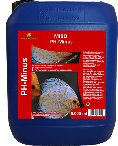 MIBO PH Minus 5000ml Aquarium Wasseraufbereiter PH-Wert Regulator für weiches Wasser MIBO PH Minus 5000ml Aquarium Wasseraufbereiter PH-Wert Regulator für weiches Wasser von MIBO-Aquaristik
