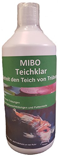 MIBO Teichklar Teichklärer 1.000 ml für 20.000 Liter gegen trübes und grünes Gartenteichwasser MIBO Teichklar Teichklärer 1.000 ml für 20.000 Liter gegen trübes und grünes Gartenteichwasser von MIBO-Aquaristik