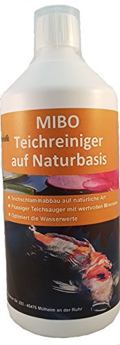 MIBO Teichreiniger auf Naturbasis 1000 ml Teichsauger Teichschlammentferner Teichklärer von MIBO-Aquaristik