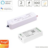 CCT Dimmer-Set 100W MiBoxer CCT WIFI LED Controller 2 Kanal 12/24V + Mean Well LPV-100-24 Netzteil 100W 24V 4.2A IP67 CCT Dimmer-Set 100W MiBoxer CCT WIFI LED Controller 2 Kanal 12/24V + Mean Well LPV-100-24 Netzteil 100W 24V 4.2A IP67 von MIBOXER