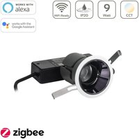 MiBoxer CCT LED Einbaustrahler Zigbee 3.0 + 2,4GHz tief blendfrei 9W Ø89,5mm FUT076ZR von MIBOXER