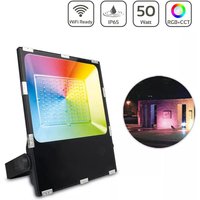 MiBoxer RGB+CCT LED Außenstrahler WiFi Farbwechsel Fluter - Ausführung: 50W FUTT02 von MIBOXER