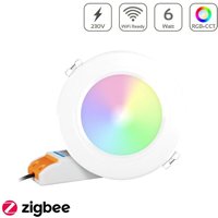 MiBoxer RGB+CCT LED Einbaustrahler rund 2.4GHz WiFi ready - Ausführung: weiss 6W Ø118mm Zigbee 3.0 FUT068Z MiBoxer RGB+CCT LED Einbaustrahler rund 2.4GHz WiFi ready - Ausführung: weiss 6W Ø118mm Zigbee 3.0 FUT068Z von MIBOXER
