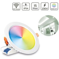 MiBoxer RGB+CCT LED Einbaustrahler rund weiss 15W Ø190mm IP54 2.4GHz WiFi ready FUT069 MiBoxer RGB+CCT LED Einbaustrahler rund weiss 15W Ø190mm IP54 2.4GHz WiFi ready FUT069 von MIBOXER