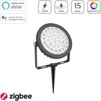 MiBoxer RGB+CCT LED Gartenstrahler 15W 230V Zigbee 3.0 Gartenleuchte mit Erdspieß FUTC03ZR MiBoxer RGB+CCT LED Gartenstrahler 15W 230V Zigbee 3.0 Gartenleuchte mit Erdspieß FUTC03ZR von MIBOXER