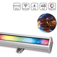 MiBoxer RGB+CCT LED Wallwasher WiFi Fassadenstrahler 230V IP66 - Ausführung: 48W 100cm RL2-48 MiBoxer RGB+CCT LED Wallwasher WiFi Fassadenstrahler 230V IP66 - Ausführung: 48W 100cm RL2-48 von MIBOXER