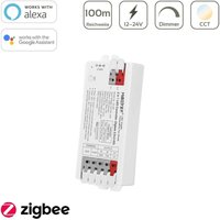 MiBoxer Zigbee 3.0 + 2.4GHz CCT LED Controller 2 in 1 Einfarbig / Dual White 12/24V Tuya Alexa Google Steuerung E2-ZR MiBoxer Zigbee 3.0 + 2.4GHz CCT LED Controller 2 in 1 Einfarbig / Dual White 12/24V Tuya Alexa Google Steuerung E2-ZR von MIBOXER