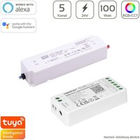 RGB+CCT Dimmer-Set 100W MiBoxer RGB+CCT WIFI LED Controller 5 Kanal 12/24V + Mean Well LPV-100-24 Netzteil 100W 24V 4.2A IP67 RGB+CCT Dimmer-Set 100W MiBoxer RGB+CCT WIFI LED Controller 5 Kanal 12/24V + Mean Well LPV-100-24 Netzteil 100W 24V 4.2A IP67 von MIBOXER
