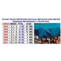 Pluvia blaues Segeltuch-Schutzmarkisen 5 x 840 m, 280 g, mit Öse und Verstärkung Pluvia blaues Segeltuch-Schutzmarkisen 5 x 840 m, 280 g, mit Öse und Verstärkung von MIBRICOTIENDA
