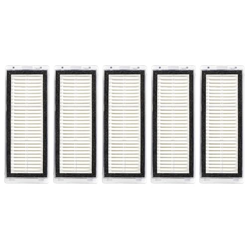 (5 Stück) HEPA Filter Kompatibel mit Dreametech L20 Ultra/ L30 Ultra Saugroboter und Wischmopp Filter Set, Ersatzteile 5 Filter von MIBUMIKI