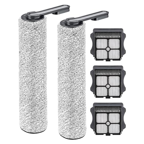 (5 Stück) HEPA-Filter kompatibel mit Tineco Floor One S5/ Floor One S5 Pro 2, Nass-Trocken-Staubsauger-Filter-Kit (ONES5-2Rollerbrush-3Filter) von MIBUMIKI